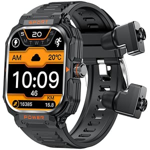 GT55 2-in-1 Man Smart Watch with TWS Earphone